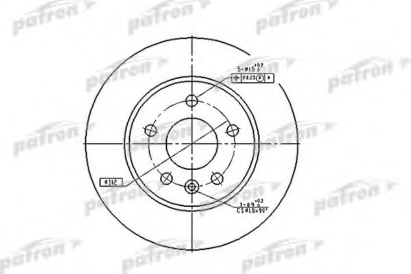 Тормозной диск PATRON PBD2797