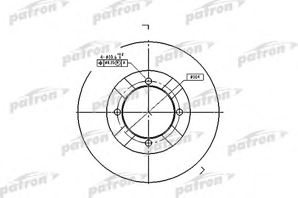 Тормозной диск PATRON PBD3095