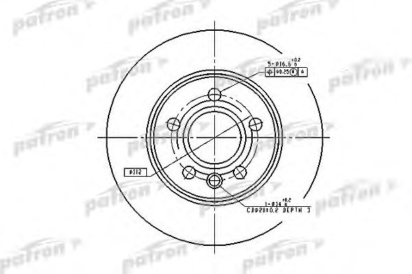 Тормозной диск PATRON PBD4047