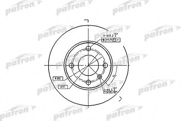 Тормозной диск PATRON PBD4050