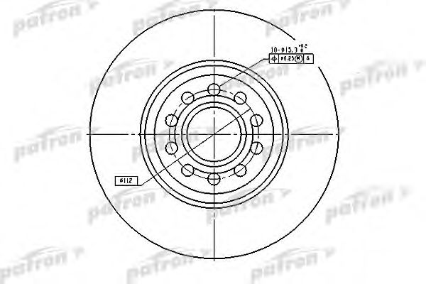 Тормозной диск PATRON PBD4262
