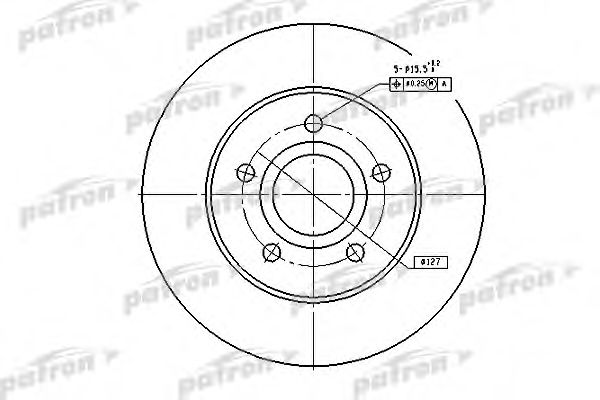 Тормозной диск PATRON PBD5118