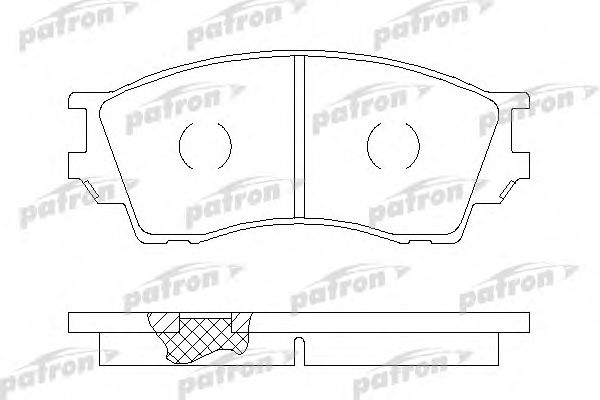 Комплект тормозных колодок, дисковый тормоз PATRON PBP1025