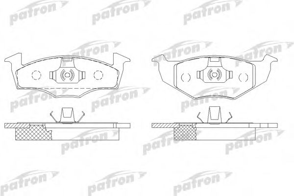 Комплект тормозных колодок, дисковый тормоз PATRON PBP1101