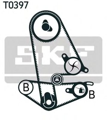 Комплект ремня ГРМ SKF VKMA 93011