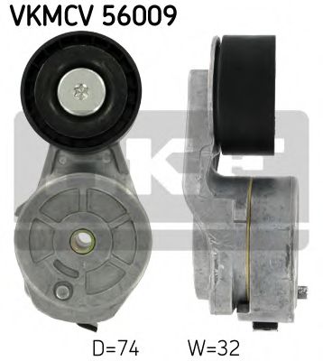 Натяжной ролик, поликлиновой  ремень SKF VKMCV 56009