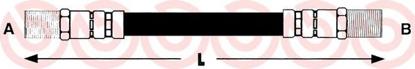 Тормозной шланг BREMBO T 23 174