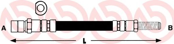 Тормозной шланг BREMBO T 24 068