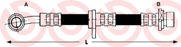 Тормозной шланг BREMBO T 28 063