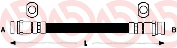 Тормозной шланг BREMBO T 56 126