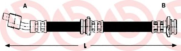 Тормозной шланг BREMBO T 56 136