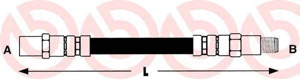 Тормозной шланг BREMBO T68062