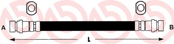 Тормозной шланг BREMBO T 83 015