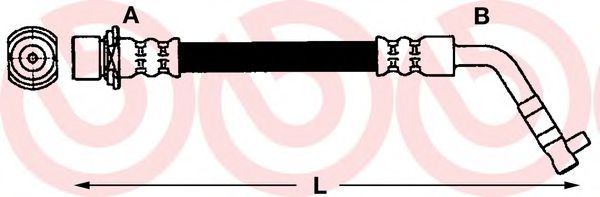 Тормозной шланг BREMBO T 83 072