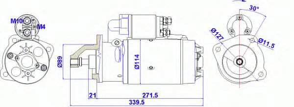 Стартер DELCO REMY 19024285
