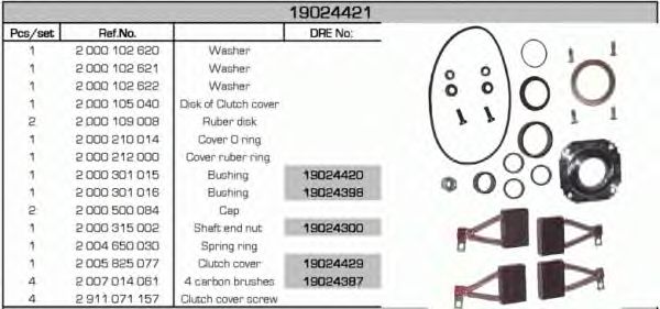 Ремкомплект, стартер EFEL 14550