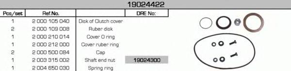 Ремкомплект, стартер EFEL 22423