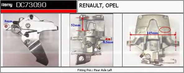 Тормозной суппорт DELCO REMY DC73090