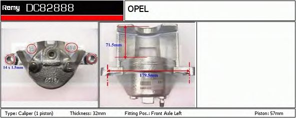 Тормозной суппорт DELCO REMY DC82888