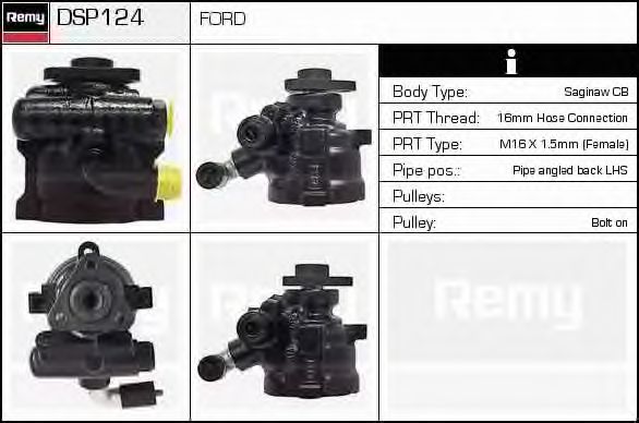 Гидравлический насос, рулевое управление DELCO REMY DSP124
