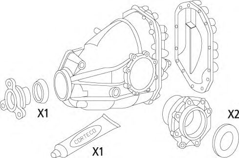 Комплект прокладок, дифференциал CORTECO 19535815