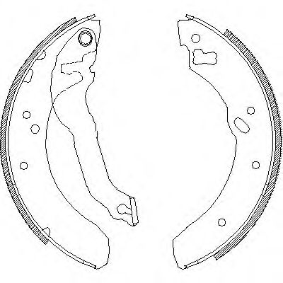 Комплект тормозных колодок REMSA 4114.00