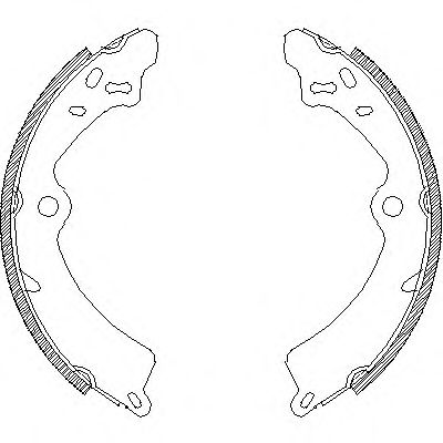 Комплект тормозных колодок REMSA 4349.00