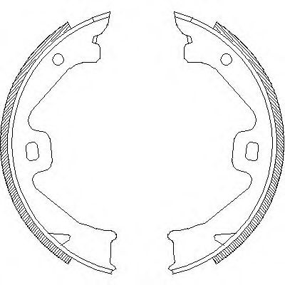 Комплект тормозных колодок, стояночная тормозная система REMSA 4704.00