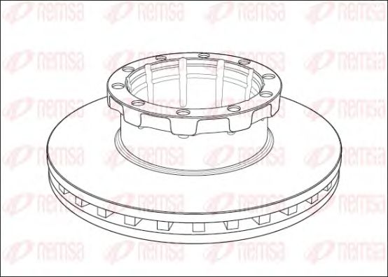 Тормозной диск REMSA NCA1008.20