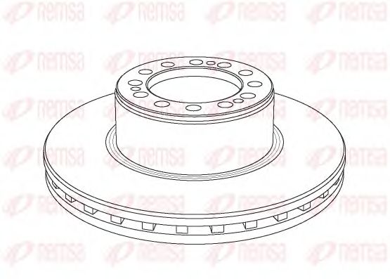 Тормозной диск REMSA NCA1079.20