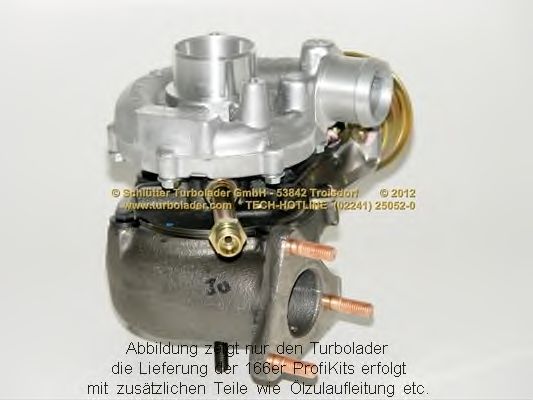 Компрессор, наддув SCHLÜTTER TURBOLADER 166-00050