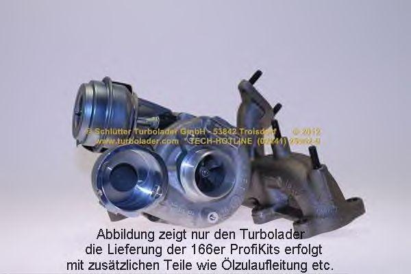 Компрессор, наддув SCHLÜTTER TURBOLADER 166-00420