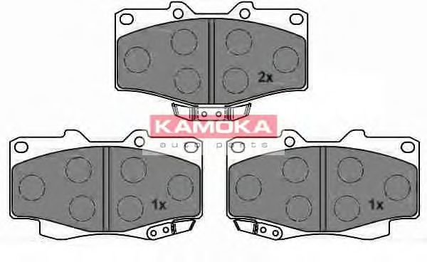 Комплект тормозных колодок, дисковый тормоз KAMOKA JQ1013704