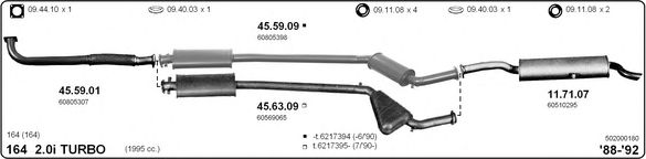 Система выпуска ОГ IMASAF 502000180