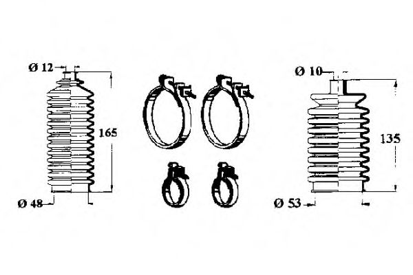 Комплект пылника, рулевое управление OCAP 0902869