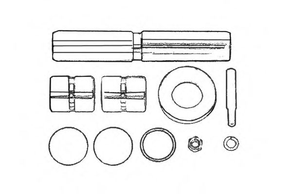 Ремкомплект, шкворень поворотного кулака OCAP 0927421