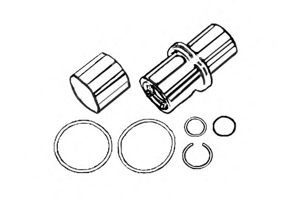 Ремкомплект, шкворень поворотного кулака OCAP 0927441