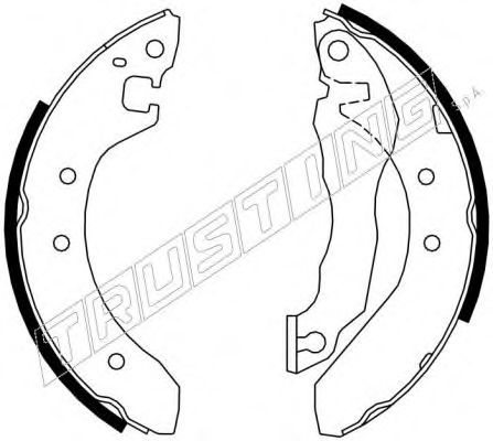 Комплект тормозных колодок TRUSTING 007.015