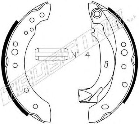 Комплект тормозных колодок TRUSTING 022.036