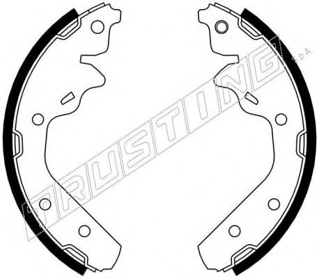 Комплект тормозных колодок TRUSTING 023.003
