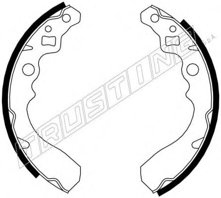 Комплект тормозных колодок TRUSTING 026.340