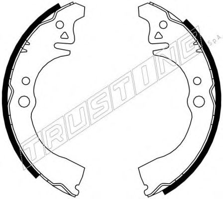 Комплект тормозных колодок TRUSTING 026.343