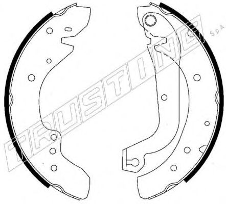 Комплект тормозных колодок TRUSTING 034.095