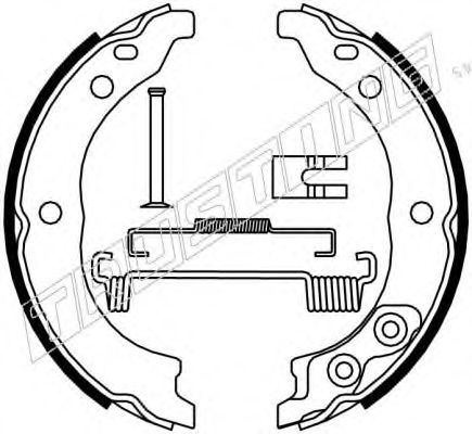 Комплект тормозных колодок, стояночная тормозная система TRUSTING 034.113K