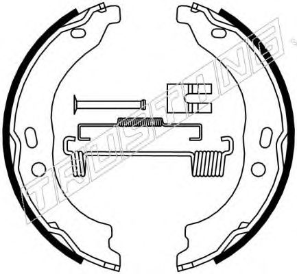 Комплект тормозных колодок, стояночная тормозная система TRUSTING 034.118K