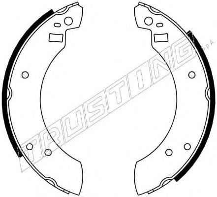 Комплект тормозных колодок TRUSTING 040.097