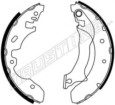 Комплект тормозных колодок TRUSTING 040.143
