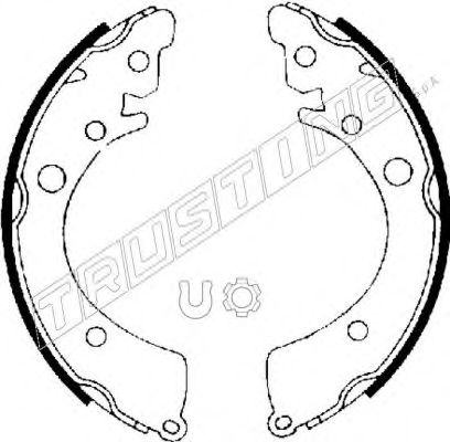 Комплект тормозных колодок TRUSTING 044.006