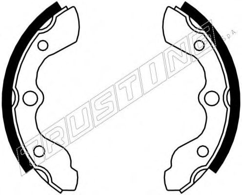 Комплект тормозных колодок TRUSTING 044021