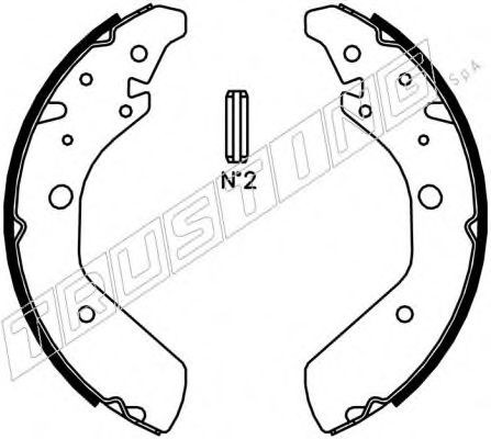 Комплект тормозных колодок TRUSTING 044024